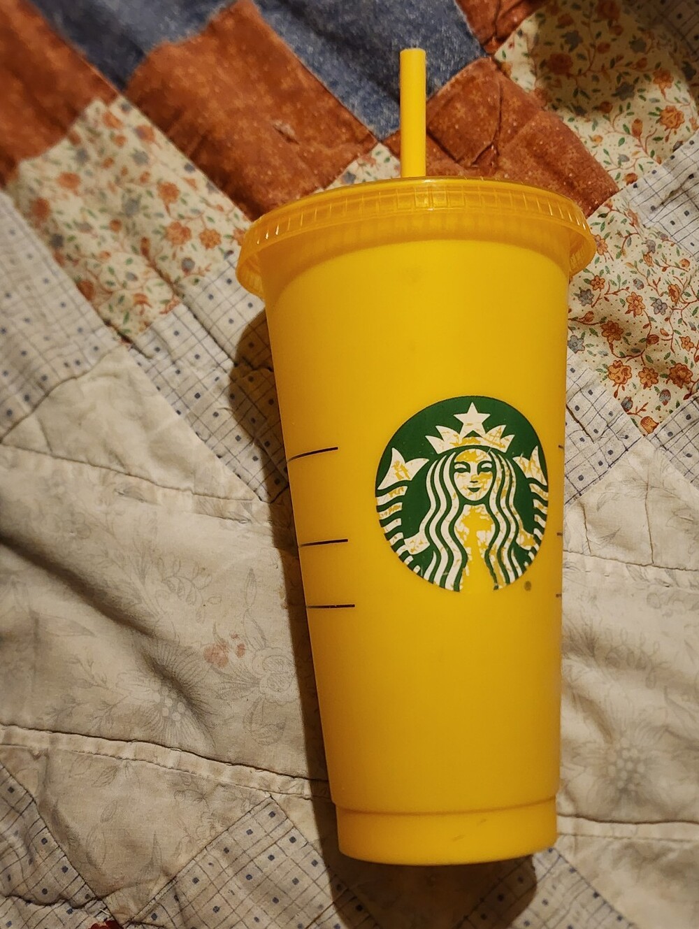 Starbucks Yellow Color Changing Cold Cup Tumbler